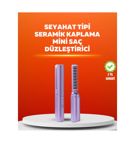 USB Şarjlı Kablosuz Saç Düzleştirici – Seyahat ve Günlük Kullanım - HPSBYI3867-1859