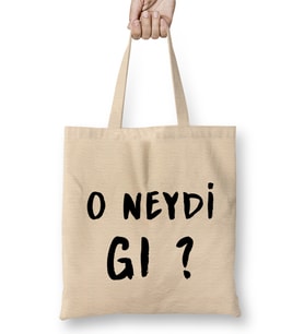 O Neydi Gı Bez Çanta Uzun Saplı