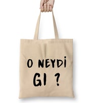 O Neydi Gı Bez Çanta Uzun Saplı