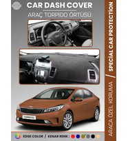 KİA CERATO (2012-2019) Torpido Örtüsü Ön Panel Torpido Koruma Tam Uyum Tam Uyum Kaymaz Kolay Montaj