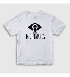 Presmono Unisex Çocuk Beyaz Logo Little Nightmares T-Shirt 159968tt (Beyaz)