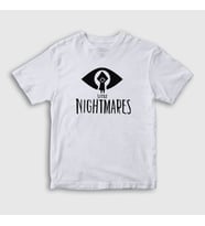 Presmono Unisex Çocuk Beyaz Logo Little Nightmares T-Shirt 159968tt (Beyaz)
