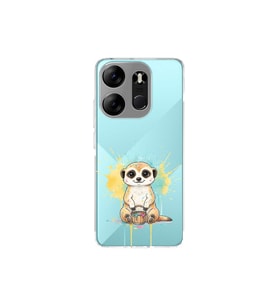 Tecno Spark Go 2023 ile Uyumlu Splash Mirket Tasarımlı Şeffaf Silikon Kılıf
