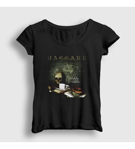 Presmono Kadın Siyah Centuries Haggard T-Shirt 79509tt