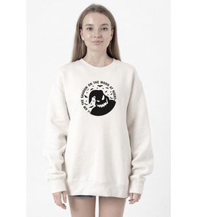 Oogie Boogie Beyaz Kadın 2ip Sweatshirt