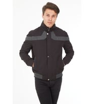 SPOSO 1090 TRİKO DETAYLI REGULAR KALIP BAHARLIK SPOR MONT (Siyah)