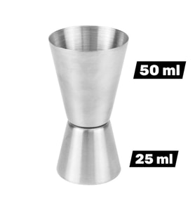 Paslanmaz Çelik Kokteyl Bar Ölçeği 25/50 ml – Profesyonel Jigger