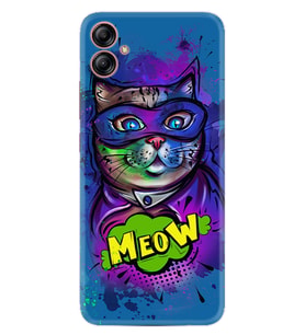 Samsung Galaxy A04E Kılıf Silikon Desen Özel Seri Super Meow 1715