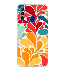 PrintiFy Honor 20 Lite ile Uyumlu Retro Color 5  Kamera Korumalı Şeffaf  Kılıf