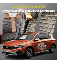 Fiat Egea Cross Antrasit Renk Tay Tüyü Cepli & Terletmez Sırtlı Oto Koltuk Minder Seti - Koltuk Koruma Kılıfı (ÖN & ARKA TAM SET)