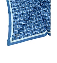 Vav İpek Kadın Micro Twill Sport Desenli Eşarp (İndigo)