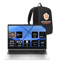 HP 255R G10 Ryzen 7 7735U 96GB RAM 1TB SSD 15.6" FHD Win11 Pro D30M1ETPN433 Notebook + Per4 Çanta
