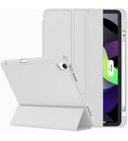 Apple iPad Air 5 Air 4 10.9" Kılıf Pen Charge Kalem Bölmeli A2072 A2316 A2324 A2 (Açık Gri)