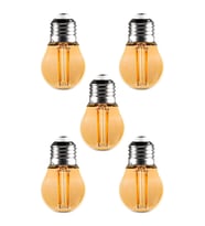 Begüsa 5 Adet Rustik Led Ampul Sarı Top