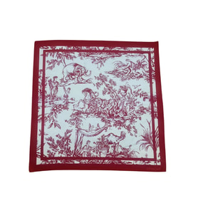 Vintage Desenli Fular Estascarf