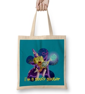 Goofy Goober Süngerbob Bez Çanta Uzun Saplı