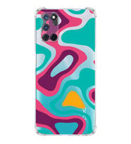 PrintiFy Oppo A52 Uyumlu Köşe Korumalı Renkli Desen Tasarımlı Şeffaf Silikon Kılıf