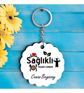 Sağlıklı Yaşam Uzmanlarına Özel İsimli Anahtarlık