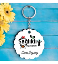 Sağlıklı Yaşam Uzmanlarına Özel İsimli Anahtarlık