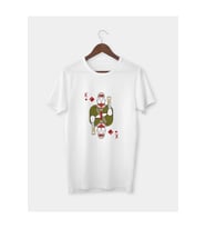 Karo Papaz Baskılı T-shirt Tişört (Beyaz)
