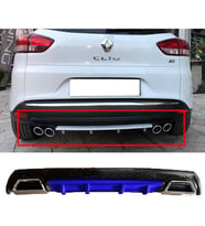 Renault Clio Mk4 SportTourer SW Mavi Difüzör Çiftli Kare Egzoz Görünümlü D Tip Difizör 2012-2019