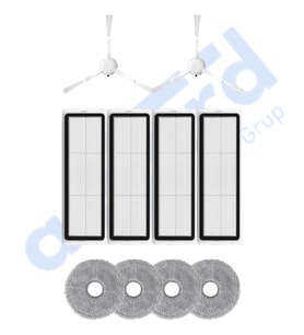 XİAOMİ S10+ , S20+ , X10+ , X20+ Uyumlu 2 Yan Fırça 4 Filtre 4 Mop PKT-iasgf0000817