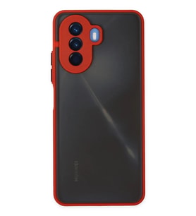 Newface Huawei Nova Y70 Kılıf Montreal Silikon Kapak - Kırmızı