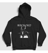 Presmono Unisex Siyah Goat Bathory Kapüşonlu Sweatshirt 16397tt