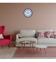 River World Duvar Saati 36 cm Rengi Şeker Pembe