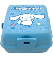 Cinnamoroll Temalı Lisanslı 4 Bölmeli Plastik Çocuk Beslenme Kutusu - Yemek Saklama Kabı Kaşık ve Çatallı