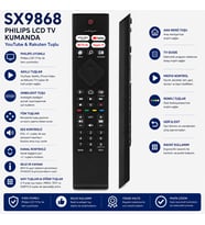 Philips SX9868 Netflix Youtube Kumanda