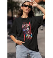 Monkey D. Luffy Baskılı Unisex Oversize One Piece Anime Karakter Tişört