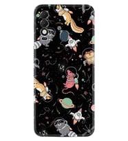 Tecno Spark 8T Kılıf Silikon Desen Özel Seri Planet Animals 1771