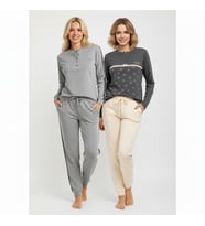 Kadın Pamuklu 2 Adet 2'li Pijama Takımı BB2212