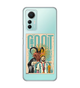 Xiaomi Mi 12 Lite Uyumlu Lionel Messi Desenli Şeffaf Telefon Kılıfı