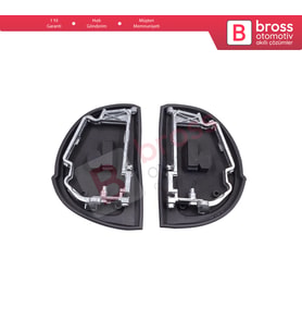 Mercedes W210 S210 W140 W202 S202 SL R129 İçin Yan Dikiz Aynası Kauçuk Contası Metal Çerçeve Braketi