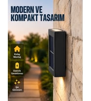 Suya Dayanıklı Güneş Enerjili Bahçe Lambası Yeni Nesil