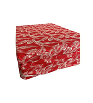 Katlanır Yer Yatağı Sünger Yatak Kırmızı Tüylü 80x180 Cm-6 Cm Tek Kişilik