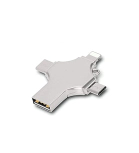 Otg 4in1 Cep Telefonu Çok Fonksiyonlu Usb Flash Bellek 64 Gb Type-c, Micro Sd Ve Kart Okuyucu