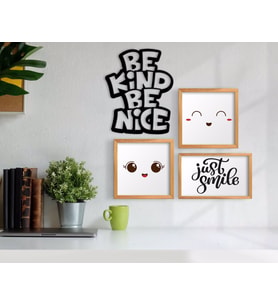 BK Home Dekoratif 3’lü Retro Ahşap Tablo ve Konsept Duvar Dekoru-12