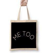 Me Too Crescent Slogan Bez Çanta Uzun Saplı