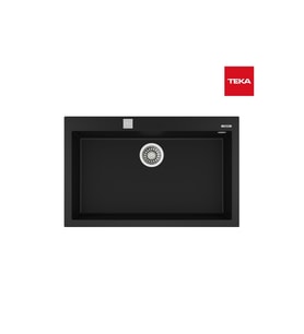 Teka Forsquare 72.40 Tg Black Granit Eviye (Siyah)