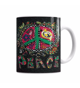Peace Barış Simgesi Kupa Bardak Porselen