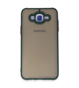 Samsung Galaxy J7 Kılıf Montreal Silikon Kapak - Yeşil