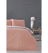 Easy Cotton Glimmer Nevresim Takımı Çift Kişilik - Somon