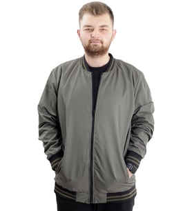 Mode XL Büyük Beden Erkek Çift Taraflı Mont 23652 Haki