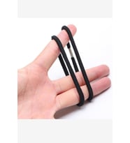 Lastik Toka 10 Adet Zımbalı Saç Lastiği (Siyah)