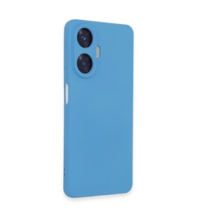 Realme C55 Kılıf Nano İçi Kadife Silikon - Mavi