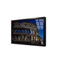 Roma Kolezyum Gece Çerçeveli Cam Tablo