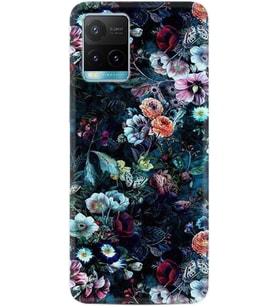 Vivo Y11S Y21S Y20 Y20S Y70 Kılıf Desemli Silikon Great Flowers 1304